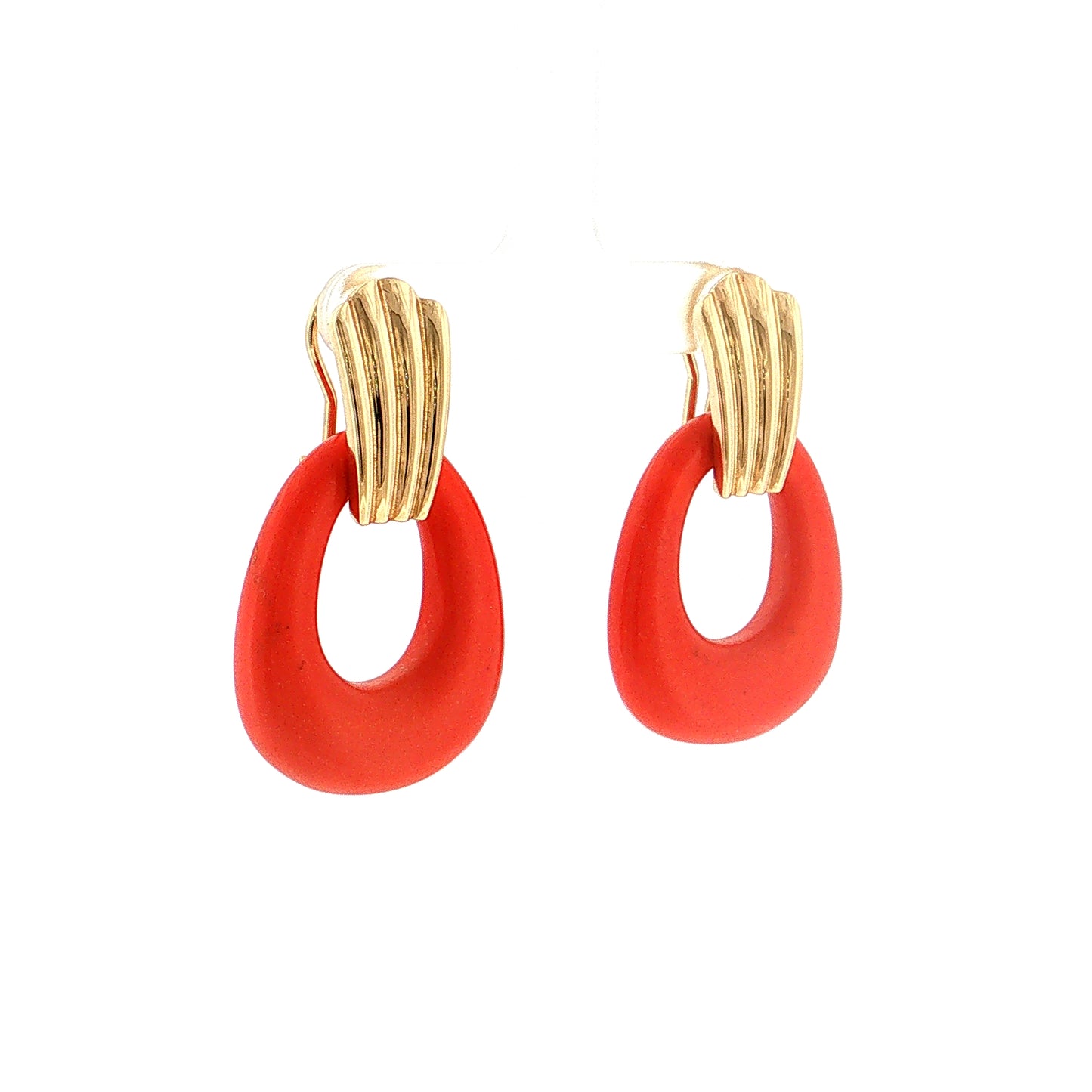 Eleanor Leftwich x Filigree Earrings Lapis & Orange Resin in 14k