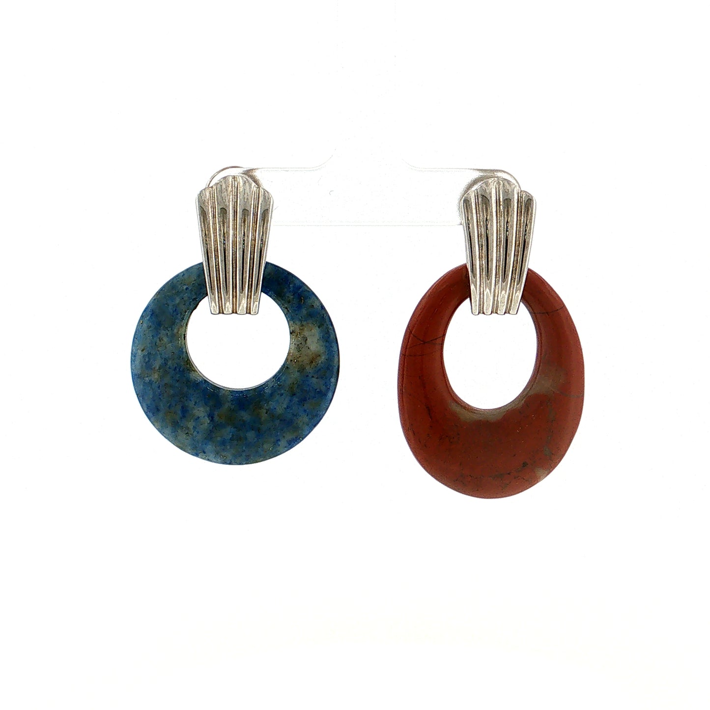 Eleanor Leftwich x Filigree Earrings Denim Lapis & Jasper in 14k