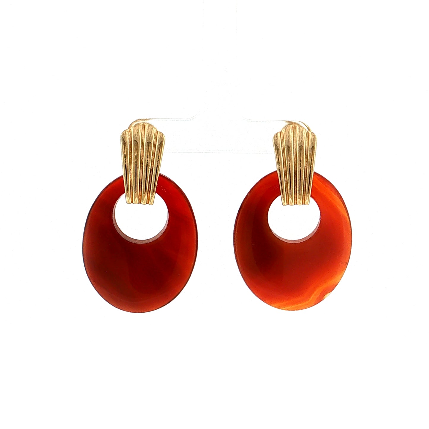 Eleanor Leftwich x Filigree Earrings Sodalite & Carnelian in 14k
