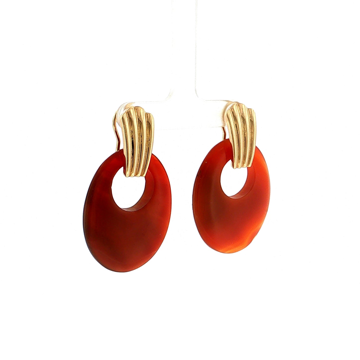 Eleanor Leftwich x Filigree Earrings Sodalite & Carnelian in 14k