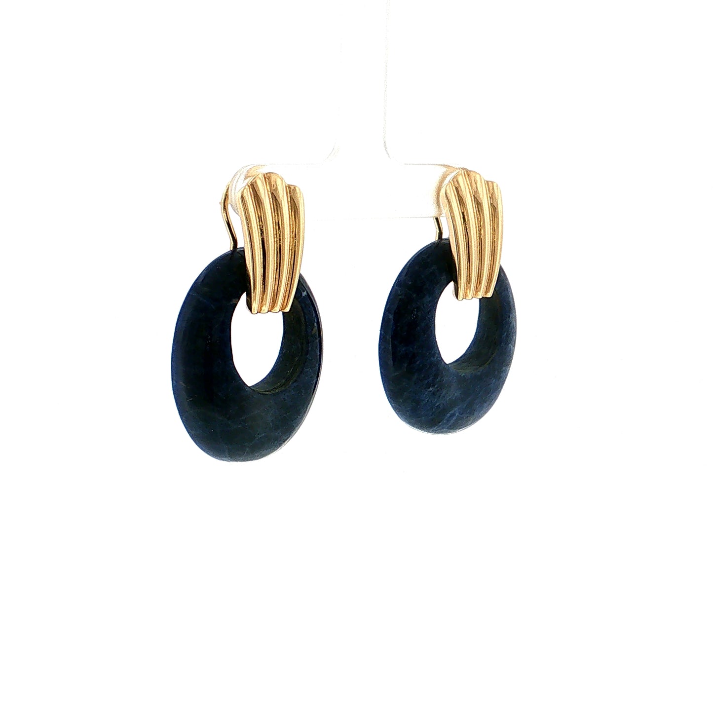 Eleanor Leftwich x Filigree Earrings Sodalite & Carnelian in 14k