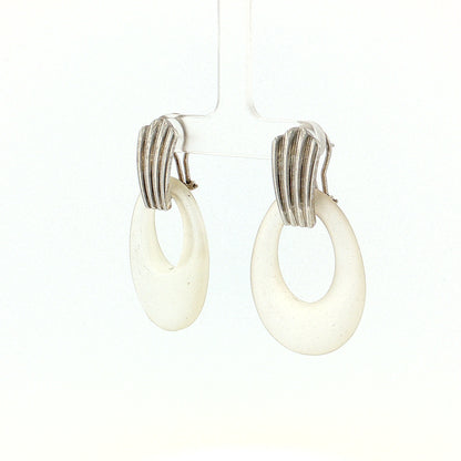Eleanor Leftwich x Filigree Earrings Quartz Crystal & Black Onyx in 14k