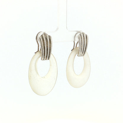 Eleanor Leftwich x Filigree Earrings Quartz Crystal & Black Onyx in 14k