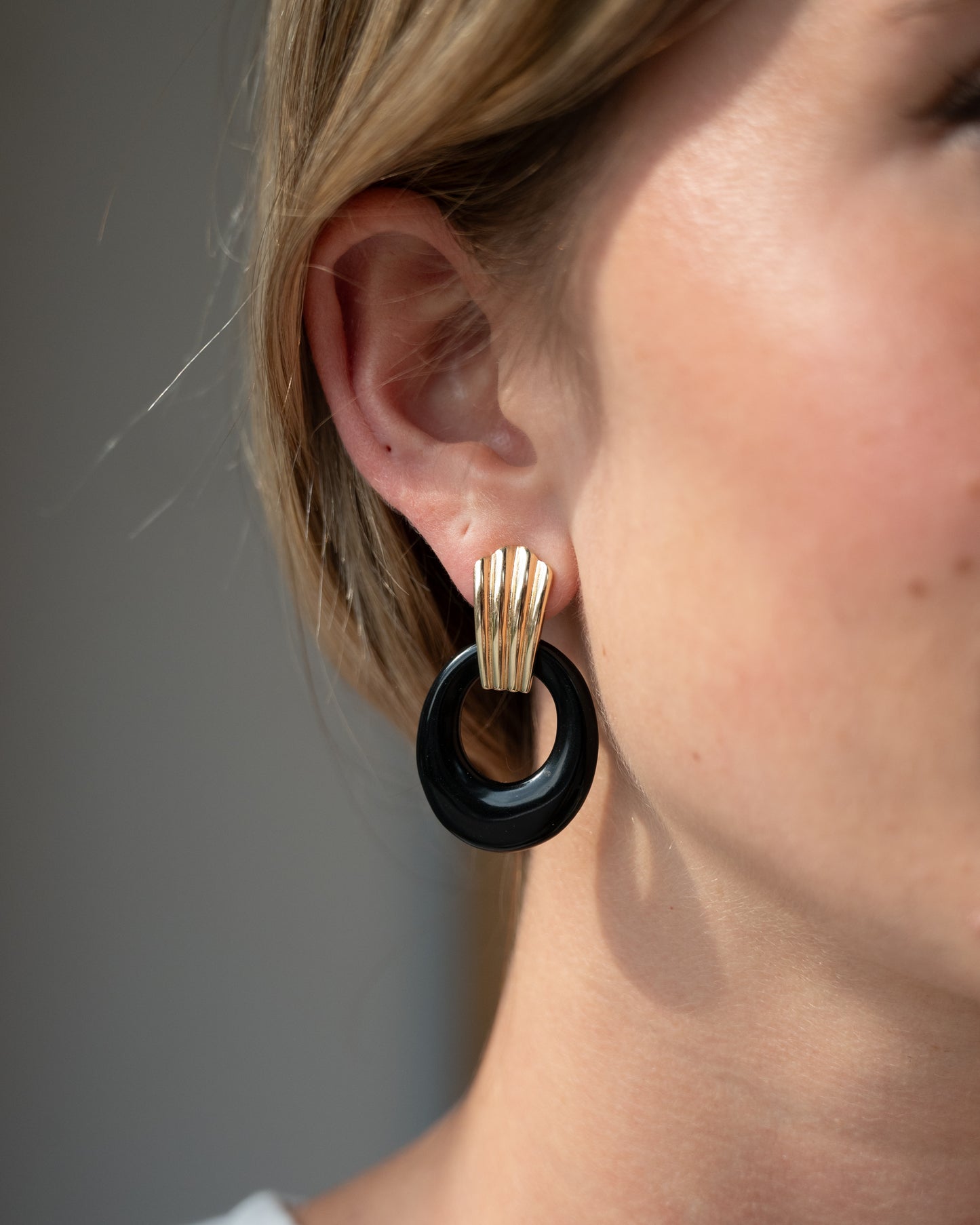 Eleanor Leftwich x Filigree Earrings Onyx & Carnelian in 14k