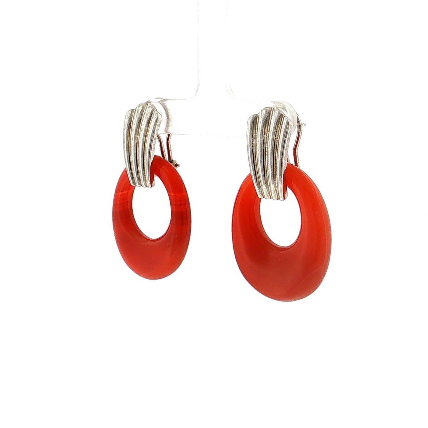 Eleanor Leftwich x Filigree Earrings Onyx & Carnelian in 14k