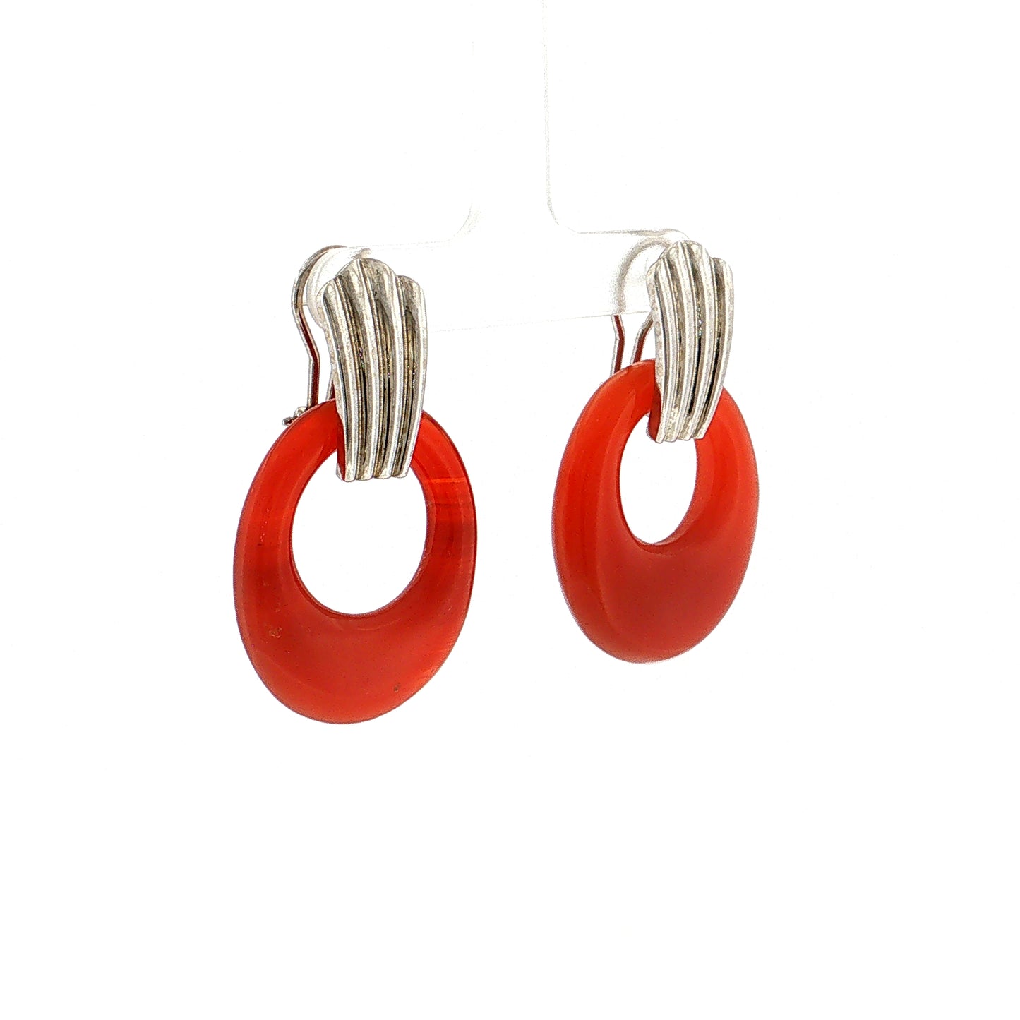 Eleanor Leftwich x Filigree Earrings Onyx & Carnelian in 14k