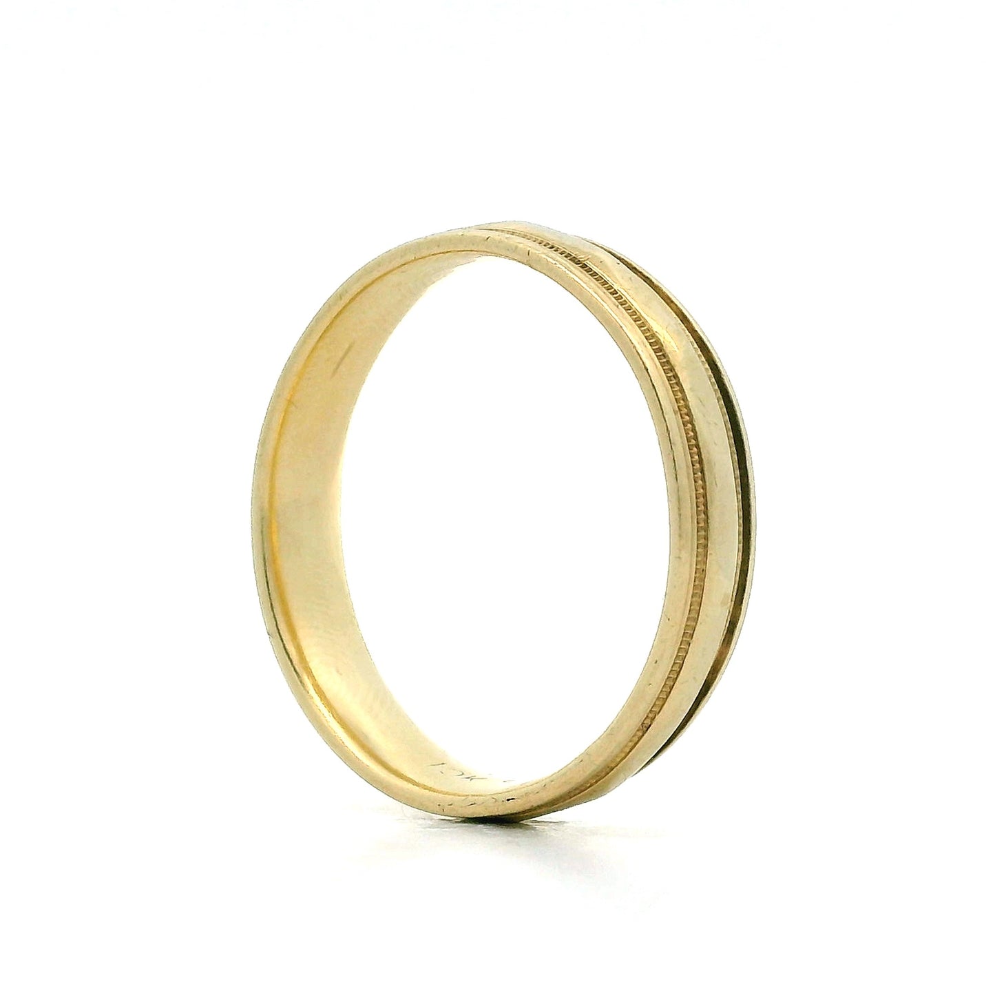 Vintage Mens 5mm Wedding Band in 10k Yellow Gold