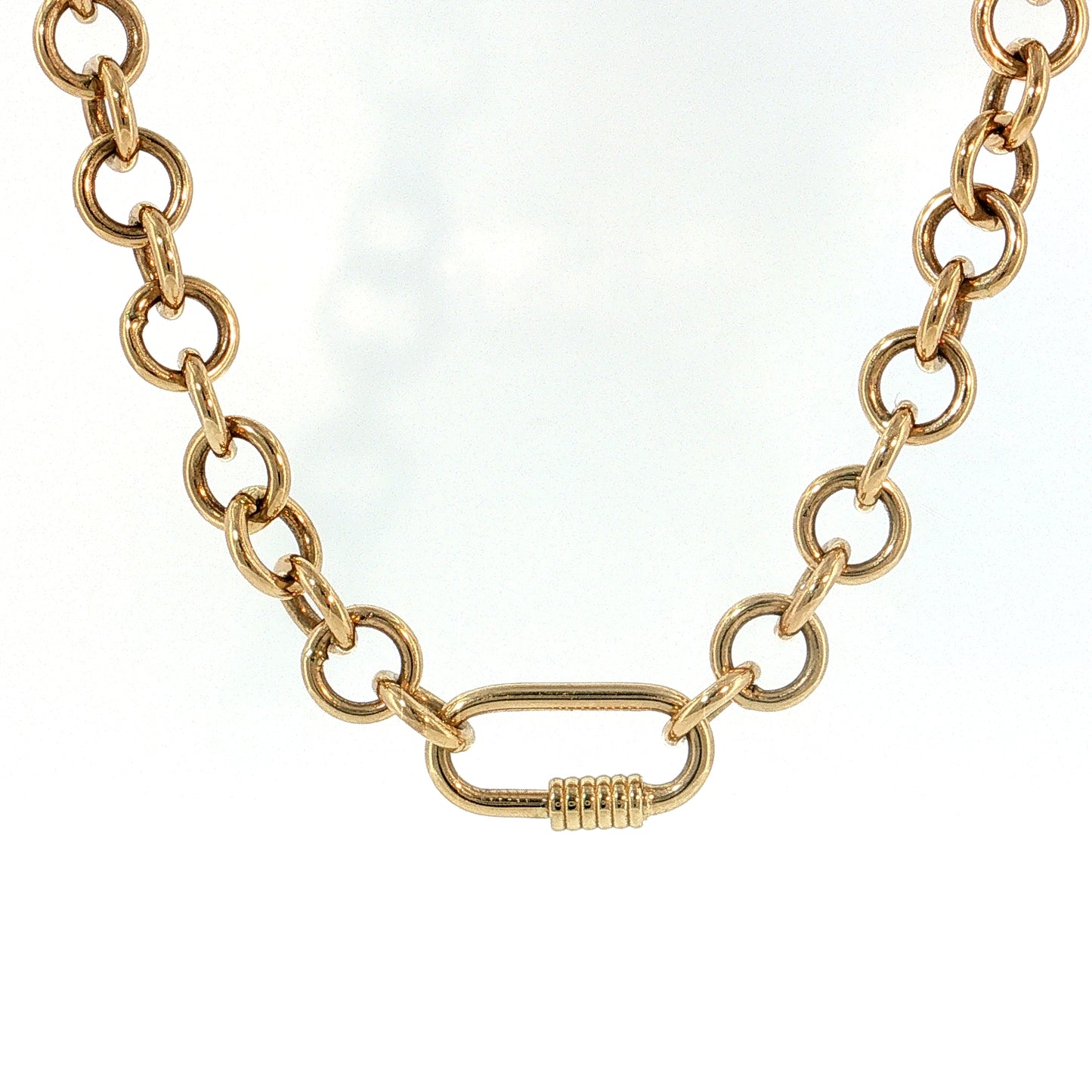 Ralph Lauren Rolo Link Necklace 14k Yellow Gold