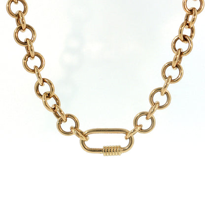 Ralph Lauren Rolo Link Necklace 14k Yellow Gold