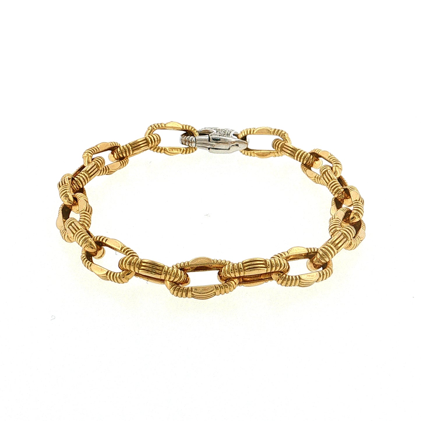 Roberto Coin Diamond & Ruby Paperclip Bracelet 18k