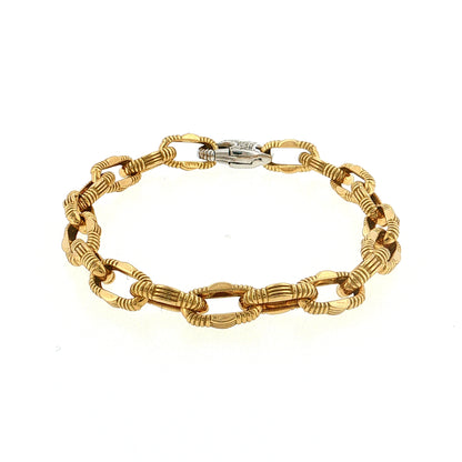 Roberto Coin Diamond & Ruby Paperclip Bracelet 18k