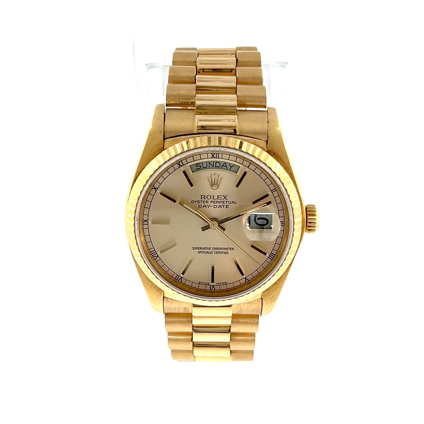 Rolex Day-Date President 18k Yellow Gold 36mm