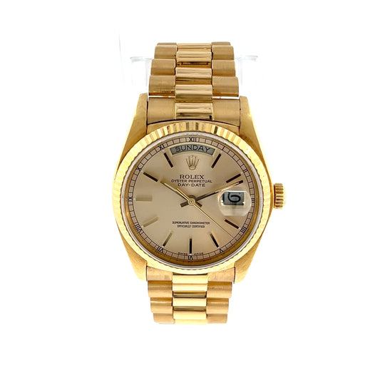 Rolex Day-Date President 18k Yellow Gold 36mm