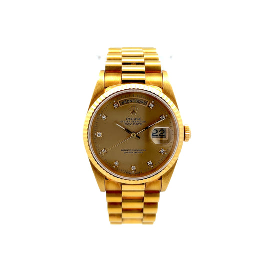 Rolex Day-Date Ref 118238 36mm Watch 18k Yellow Gold