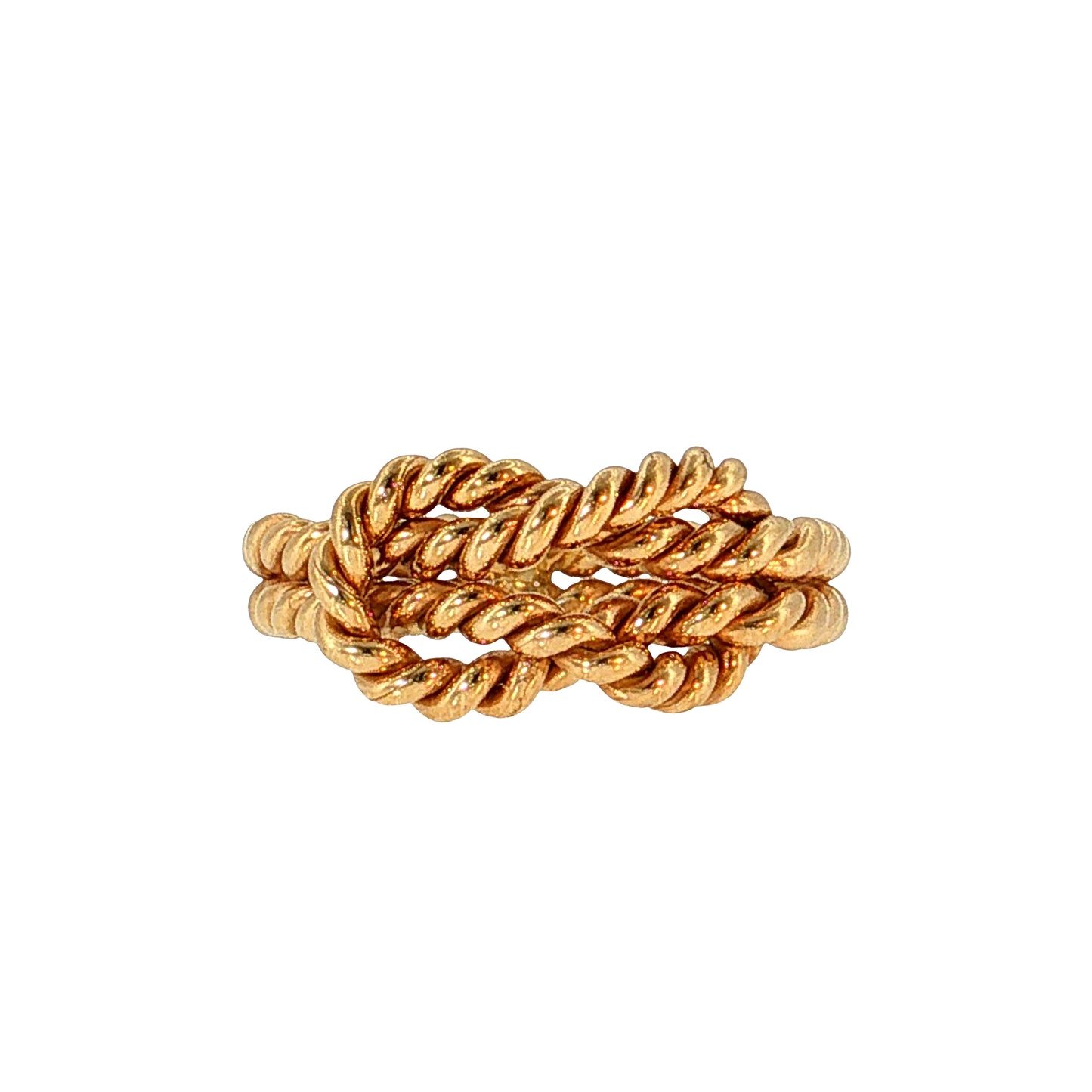 Rope Knot Cocktail Ring 15k Yellow Gold