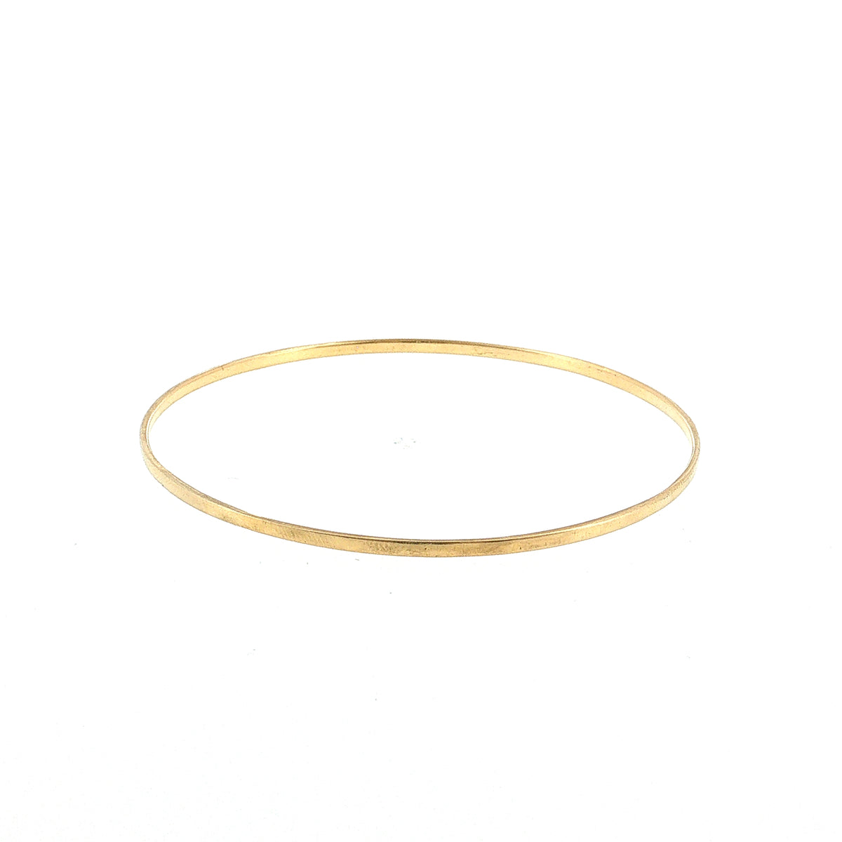 Rounded Bangle Bracelet 18k Yellow Gold