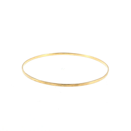 Rounded Bangle Bracelet 18k Yellow Gold