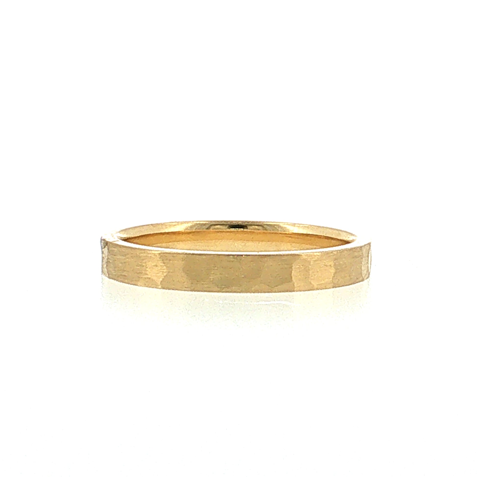 Satin Finish Wedding Band 18k Yellow Gold
