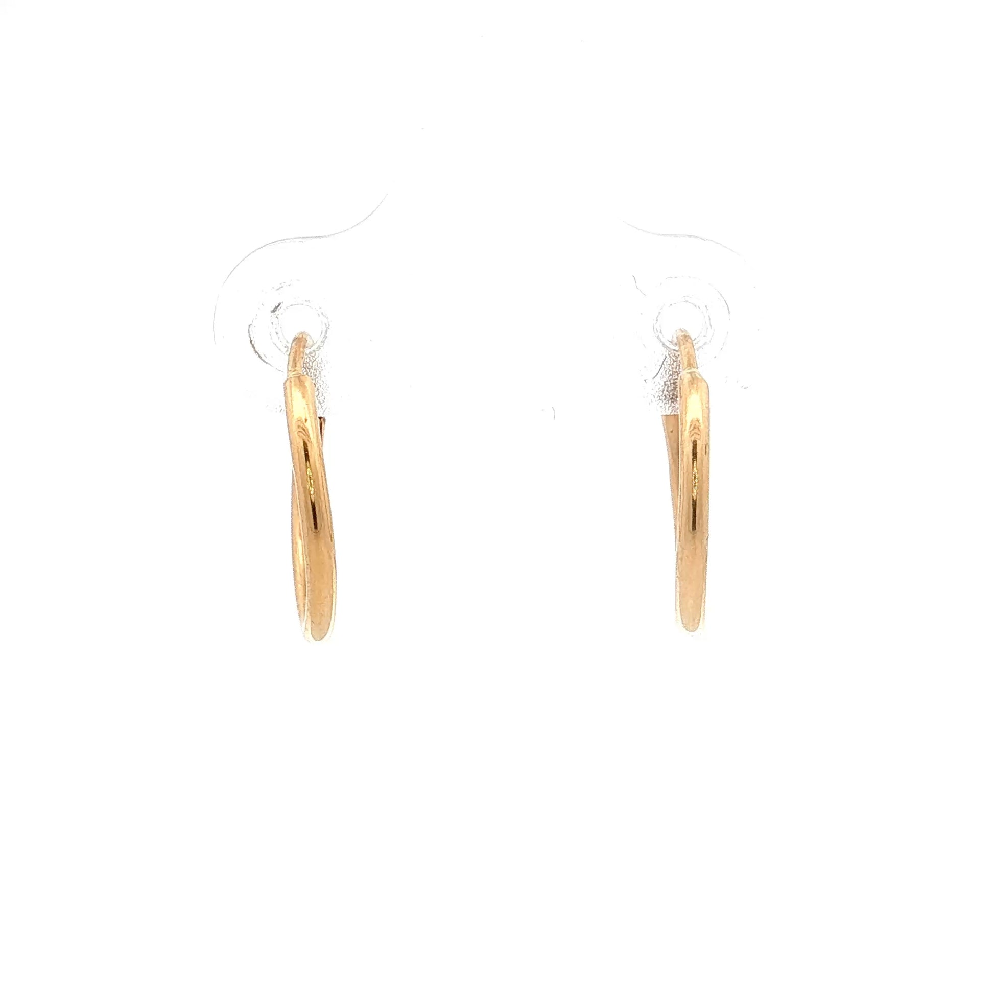 Seamless Hoop Earrings 18k Yellow Gold