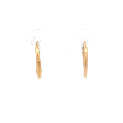 Seamless Hoop Earrings 18k Yellow Gold