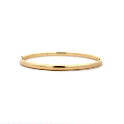 Simple Classic Bangle Bracelet in 14k Yellow Gold
