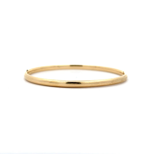 Simple Classic Bangle Bracelet in 14k Yellow Gold