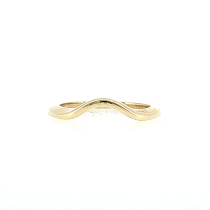 Contoured Stacking Band 14k Yellow Gold