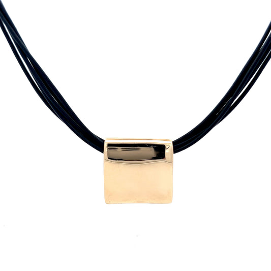 Somers Randolph Square Pendant Necklace in 14k