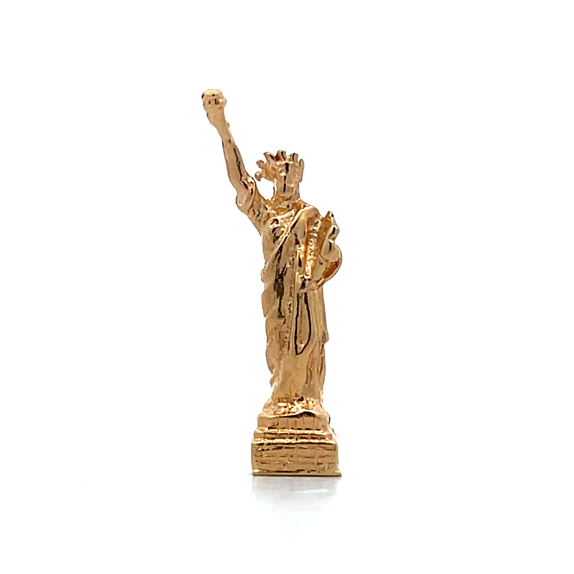 Statue of Liberty Charm in 14k Yellow Gold