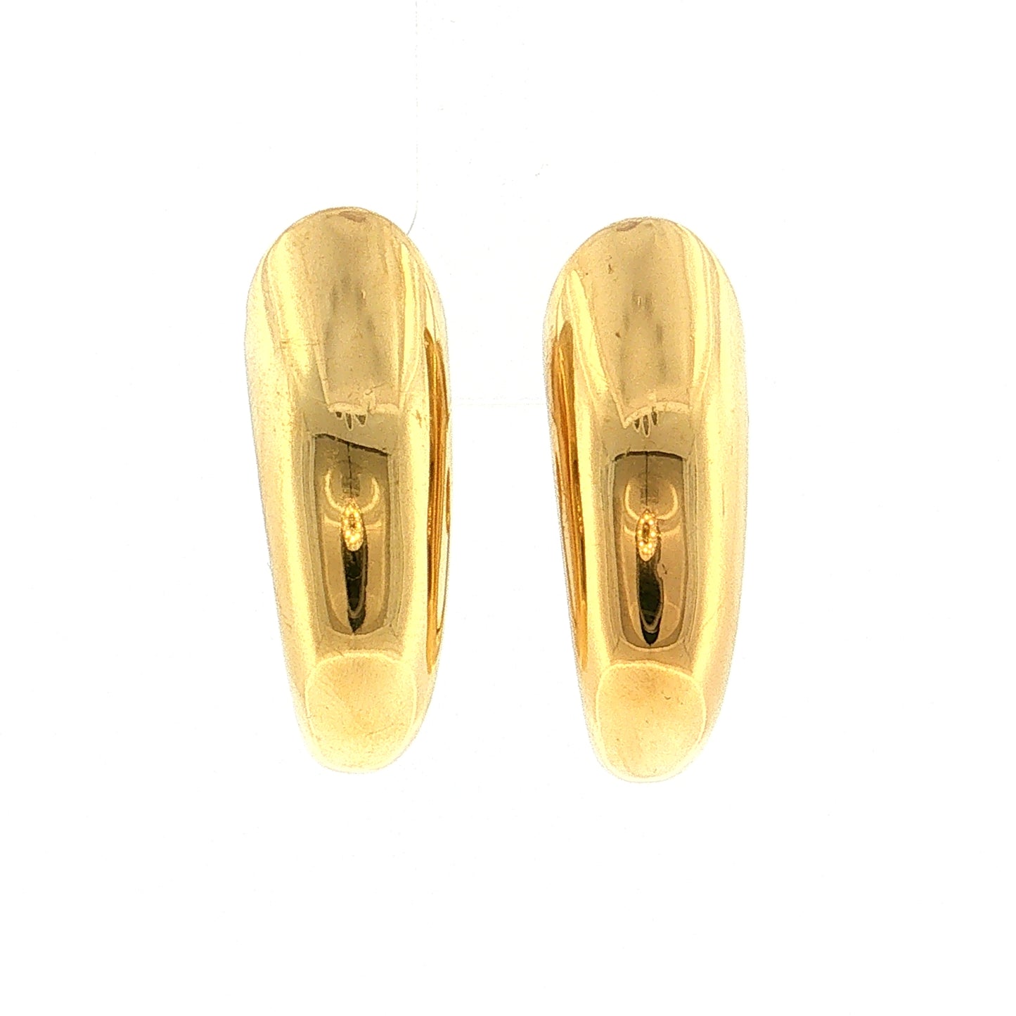 Swirl Drop Earrings 18k Yellow Gold