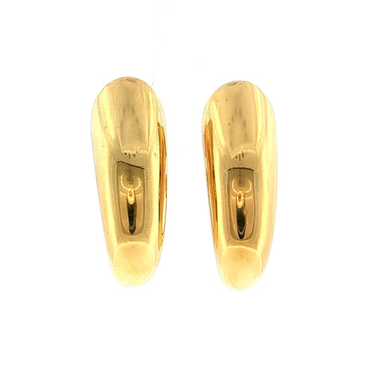 Swirl Drop Earrings 18k Yellow Gold
