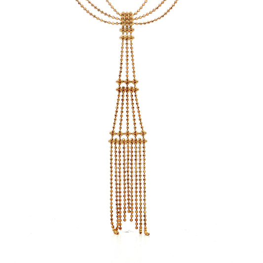 Tiffany & Co. Fringe Tower Necklace 18k Yellow Gold