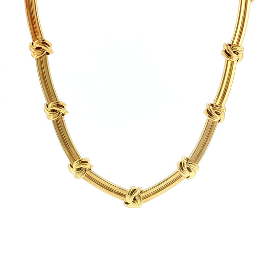 Tiffany & Co. Love Knot Necklace 18k Yellow Gold