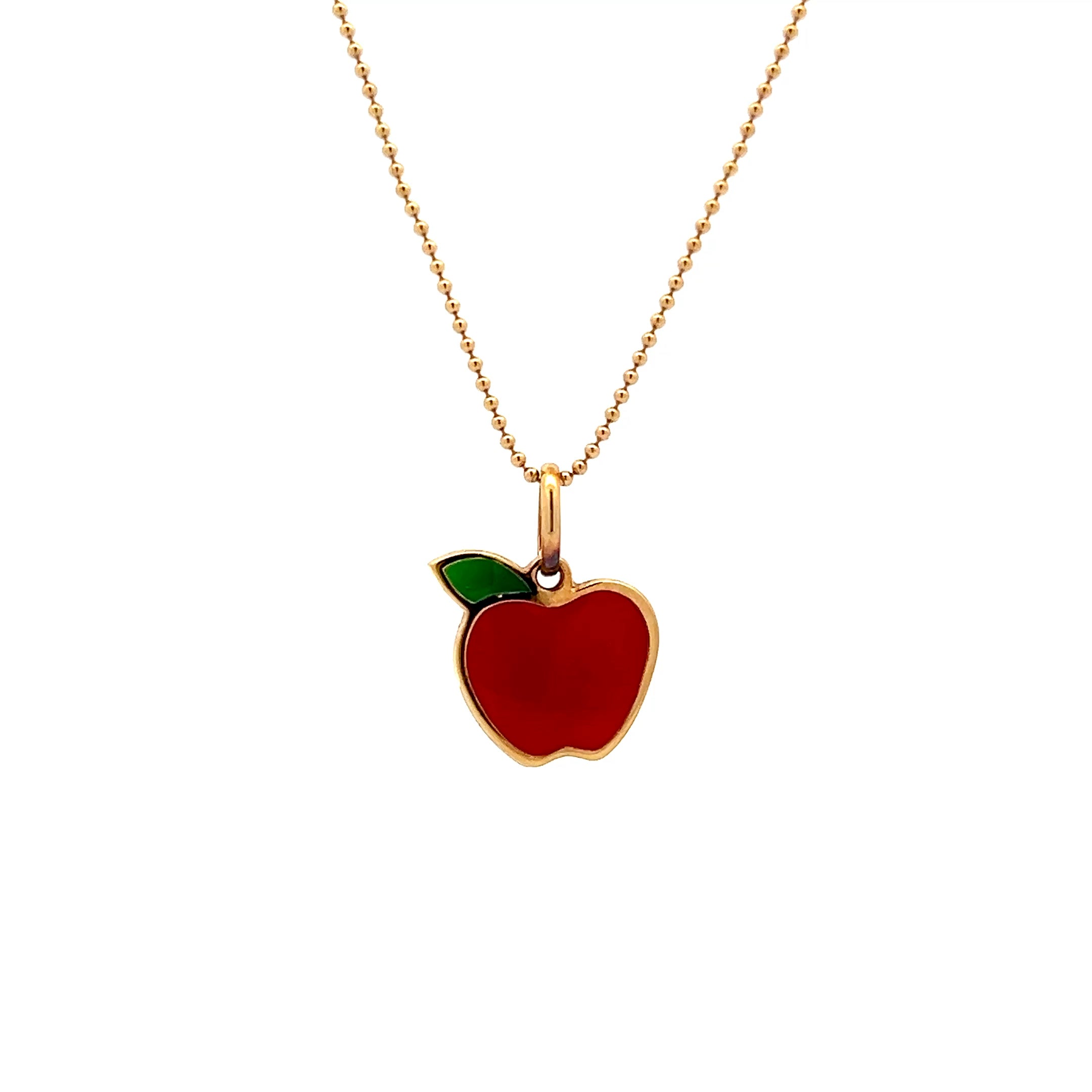 Tiffany & Co Apple Pendant in 18k Yellow Gold – Filigree Jewelers
