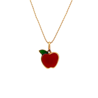 Tiffany & Co Apple Pendant in 18k Yellow Gold