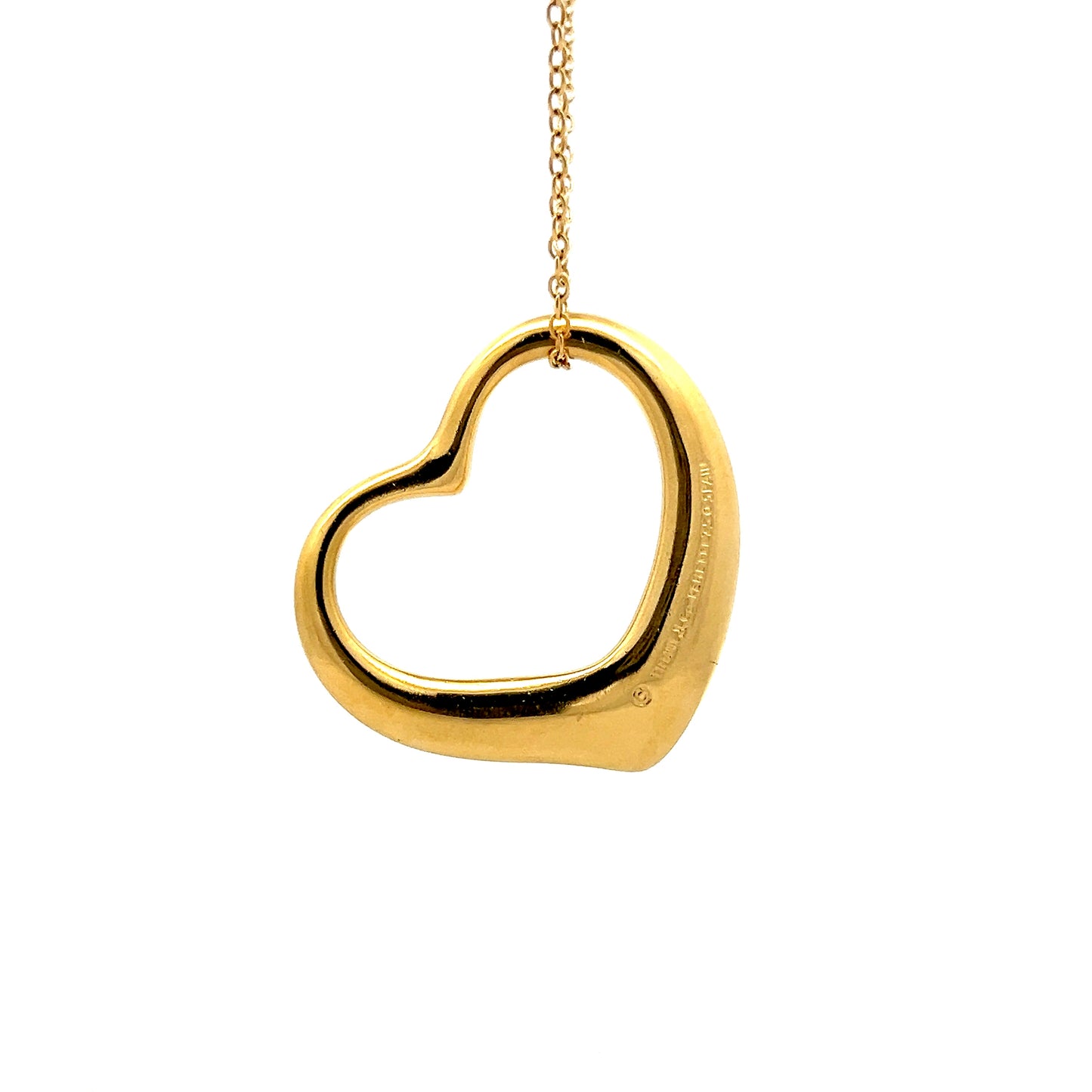Tiffany & Co Elsa Peretti Heart Pendant in 18k