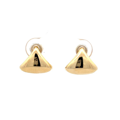 Triangle Stud Earrings in 14k Yellow Gold