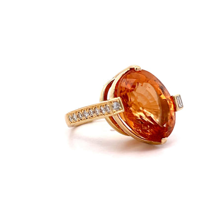 23.45 Spessartite Garnet Cocktail Ring in 18k