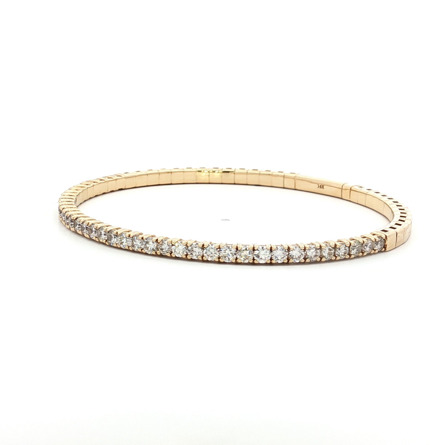 2.20 Diamond Flex Bracelet in 14k Yellow Gold