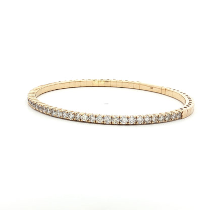 2.20 Diamond Flex Bracelet in 14k Yellow Gold