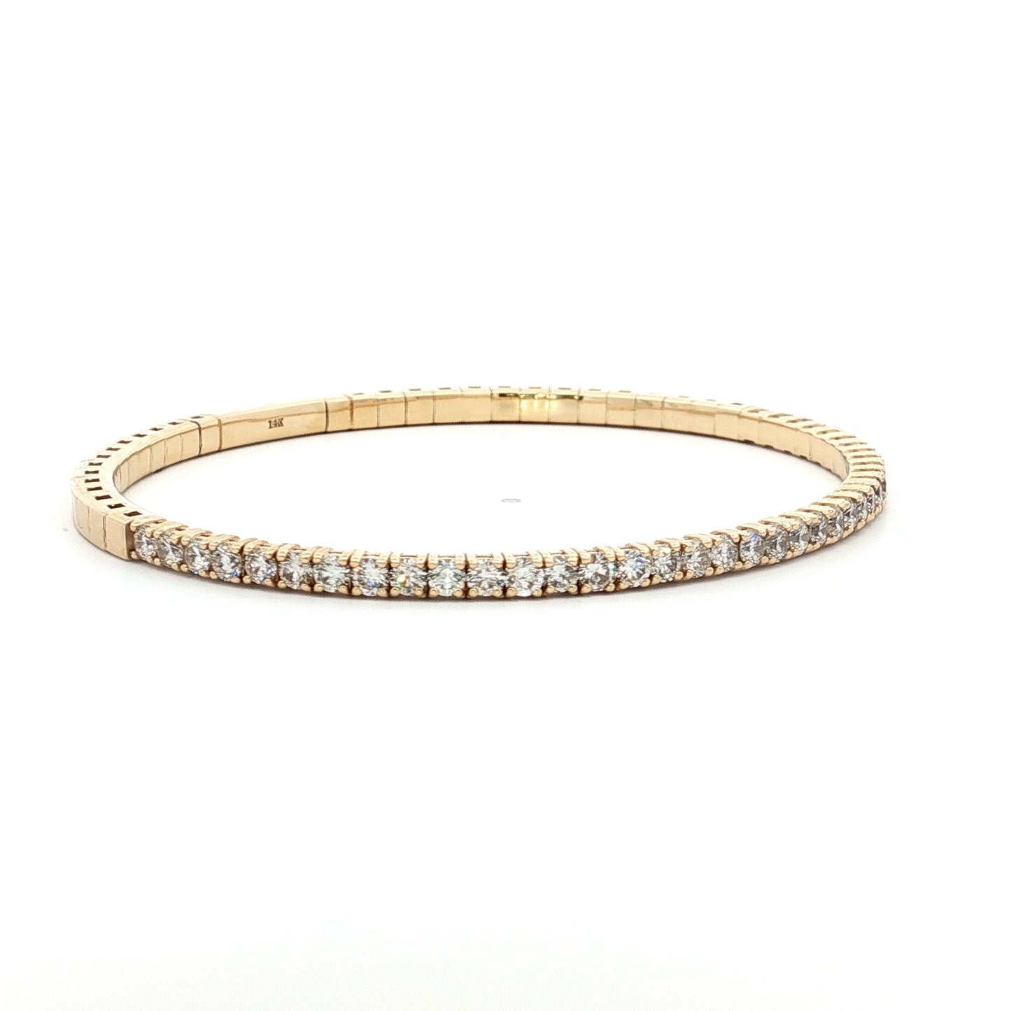 2.20 Diamond Flex Bracelet in 14k Yellow Gold