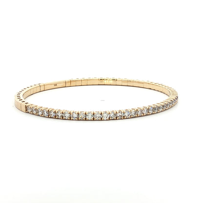2.20 Diamond Flex Bracelet in 14k Yellow Gold
