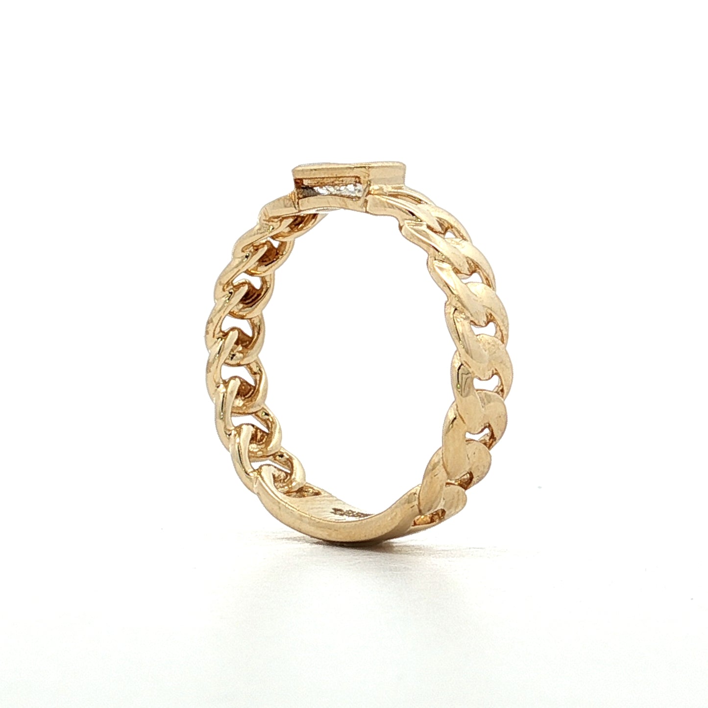 .41 Emerald Diamond Solitaire Engagement Ring 14k