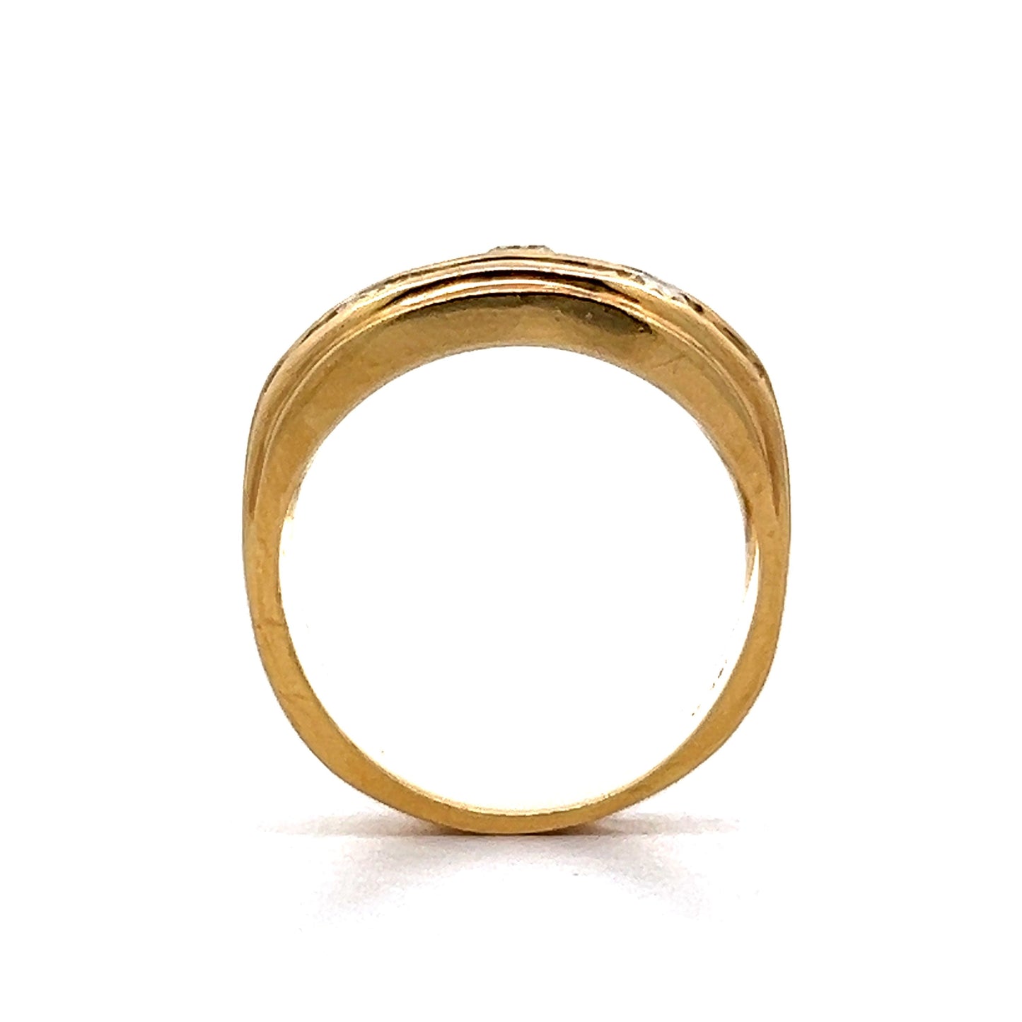 1.52 Baguette & Round Diamond Cocktail Ring in 18k