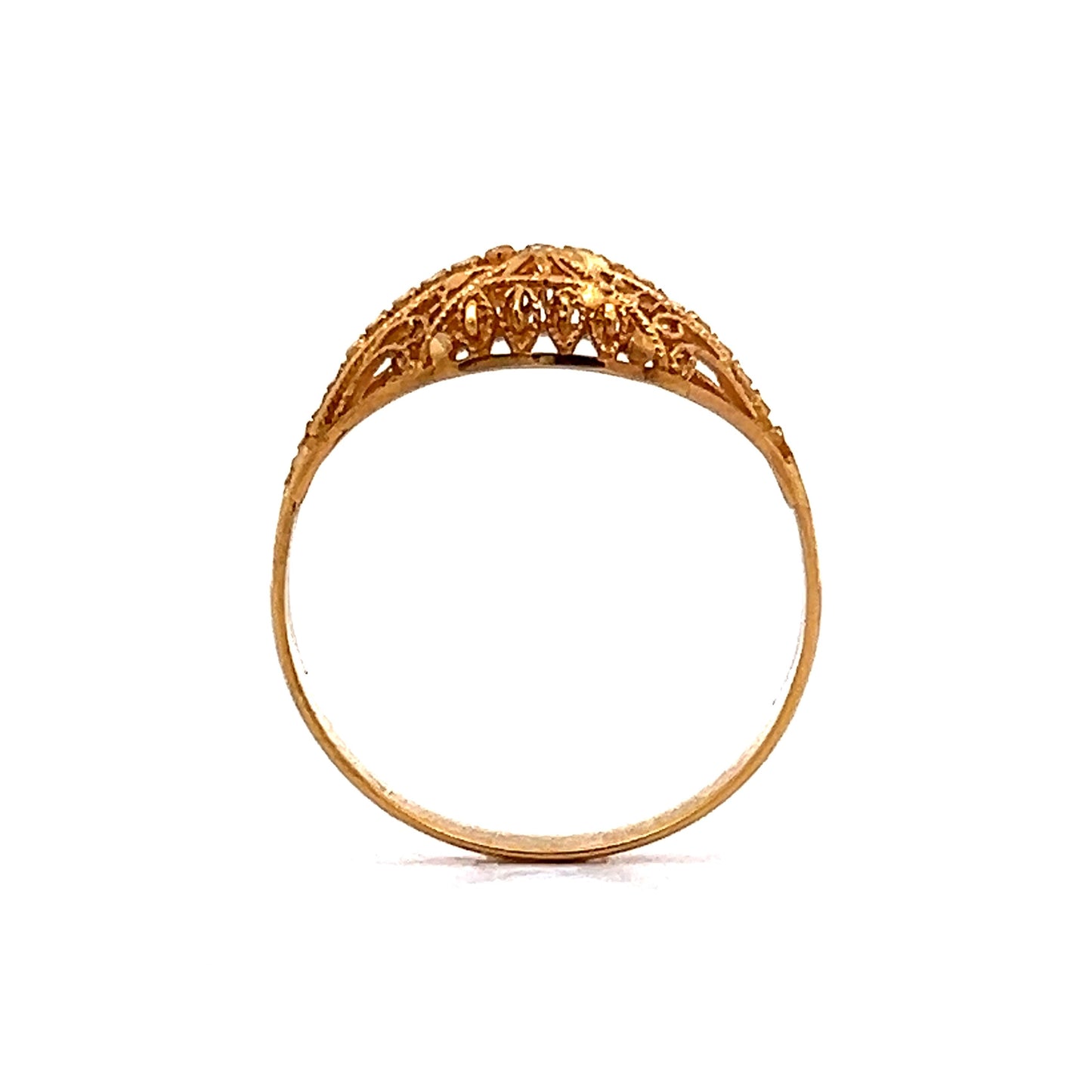 Filigree Cocktail Ring in 21k Yellow Gold