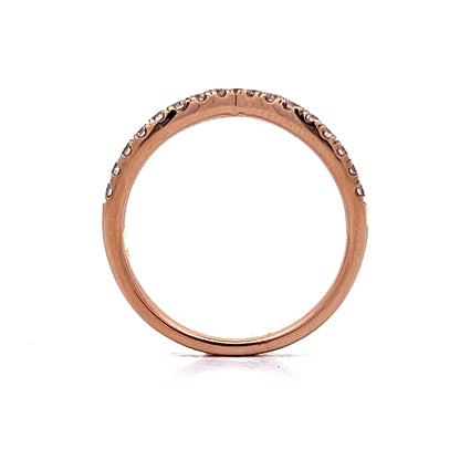 .29 Diamond V Contour Band in 14k Rose Gold