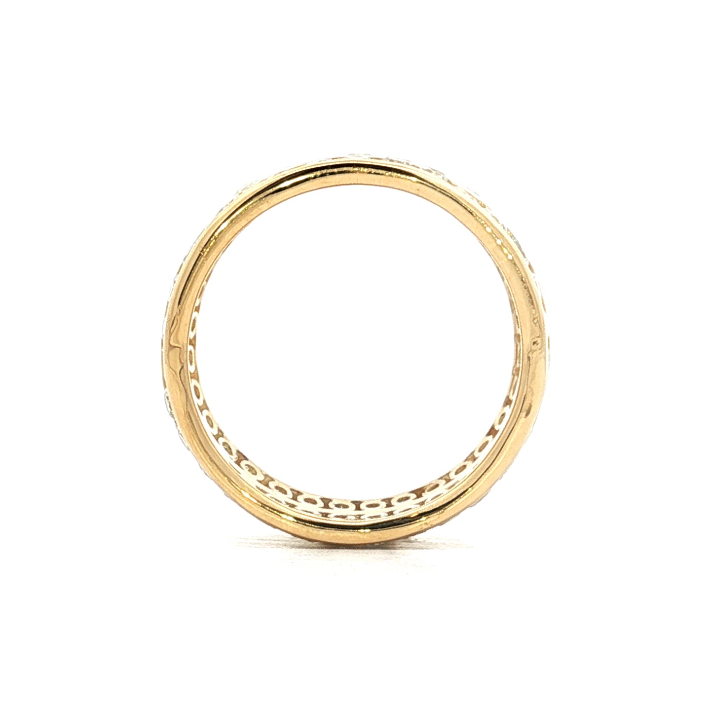 2.88 Wide Diamond Eternity Statement Ring in 18k