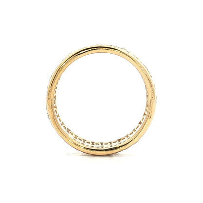 2.88 Wide Diamond Eternity Statement Ring in 18k