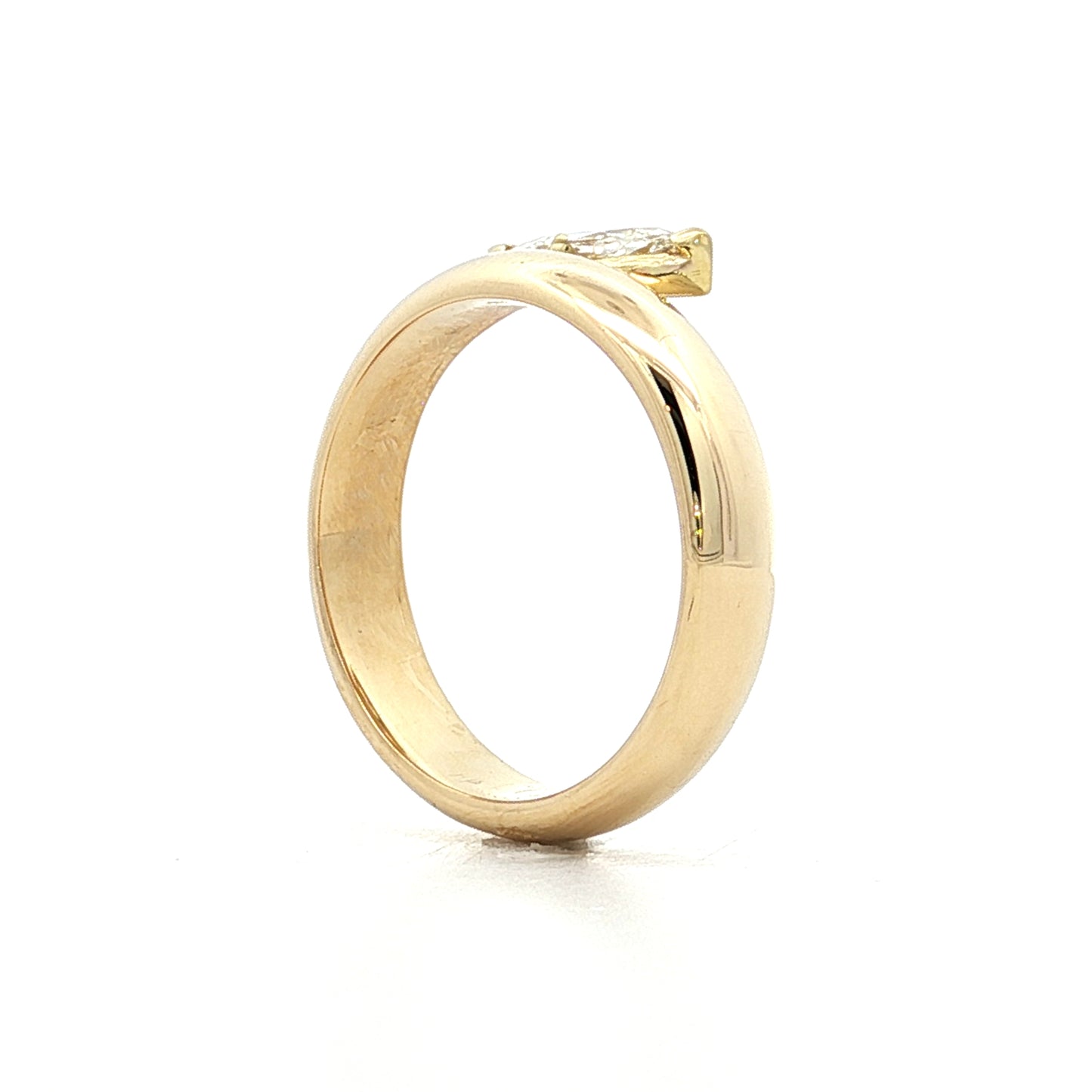 .47 Marquise Diamond Engagement Ring in 14k Yellow Gold