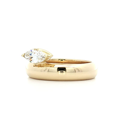 .47 Marquise Diamond Engagement Ring in 14k Yellow Gold